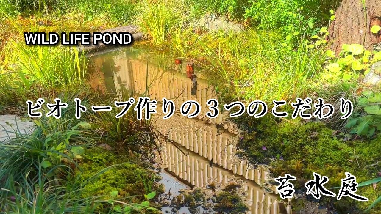 理想のビオトープを作る ３つのこだわり