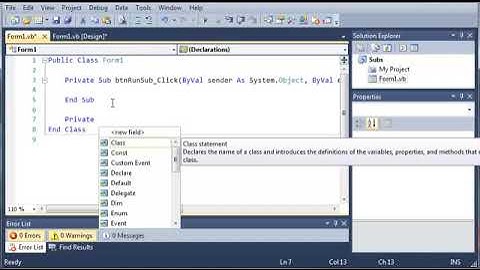 Visual Basic Tutorial   1