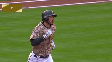 MIL@PIT: Joyce opens the scoring with three-run homer