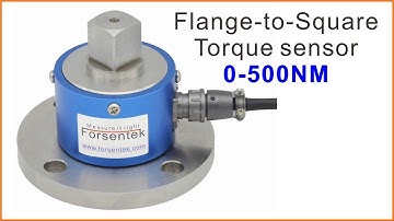 Flange to square torque sensor for torque wrench calibration