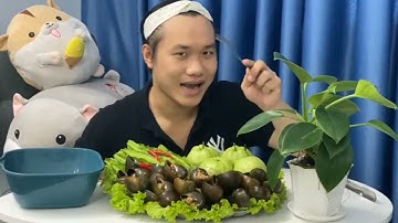 NGON TÉT RÚNG VỚI MÓN ỐC BƯƠU NƯỚNG TIÊU XANH | SNAIL MUKBANG