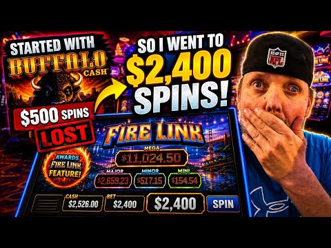 I Lost at $500 Spins then Went to $2,400 Spins & THIS HAPPENED…