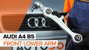 How to change front lower arm on AUDI A4 B5 TUTORIAL | AUTODOC
