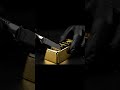 【ASMR】純金の延べ棒をナイフで切ると...?