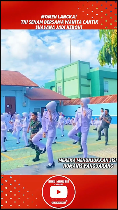 TNI Senam Bersama Wanita Cantik #shorts #viralshorts #viral_video #tni #police