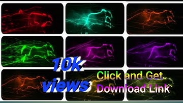 All color running panther Intro | No Copyright | run panther intro template download [Light]