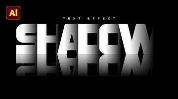 Overlapping Shadow Text Effect in illustrator | Shadow Text Effect | Illustrator Tutorial