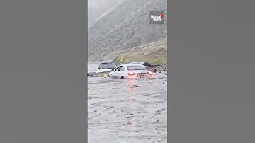 Multiple drivers trapped in California mudslides