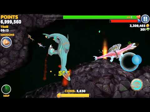 Nessie vs Enemy Nessie - Hungry Shark Evolution