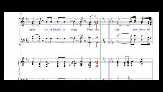 Video thumbnail of "Hold Up the Light with Send the Light SATB"