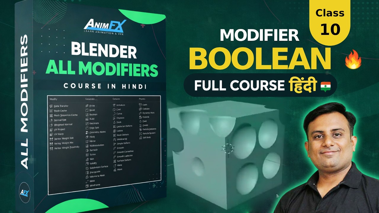 Boolean Modifier in Blender Explained | Beginner Tutorial 🚀 - YouTube