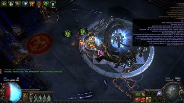 [POE 3.20]Sanctum.Uber Cortex.Poison spark Occultist with Nimis.500k EHP vs Ubers 300% proj speed.
