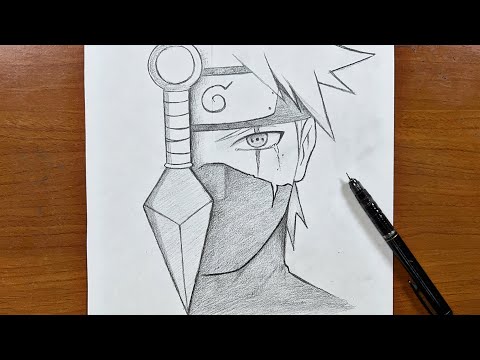 Naruto art | How to draw kakashi step-by-step