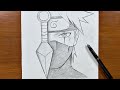 Naruto art  how to draw kakashi stepbystep
