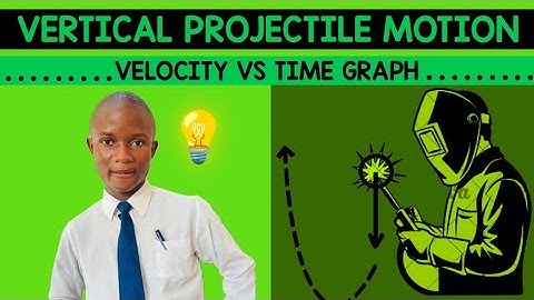 Grade 12 Physics: Vertical Projectile Motion Graphs - Velocity vs Time Graph (Type 1)