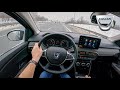 NEW Dacia Sandero III Stepway (1.0 TCE 100 HP) | POV Test Drive #703 Joe Black