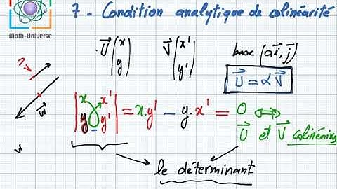 calcul vectoriel : vecteurs , normes , colinéaires , determinant : 2 ieme anée