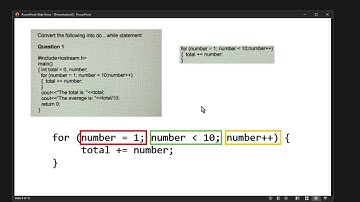 Convert "For Loop" to "While" and "Do While" in Malay by Syafi