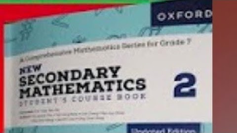 Exercise 1A question no.03/ New Secondary Mathematics Book 2 Updated Edition/ APS Math 7