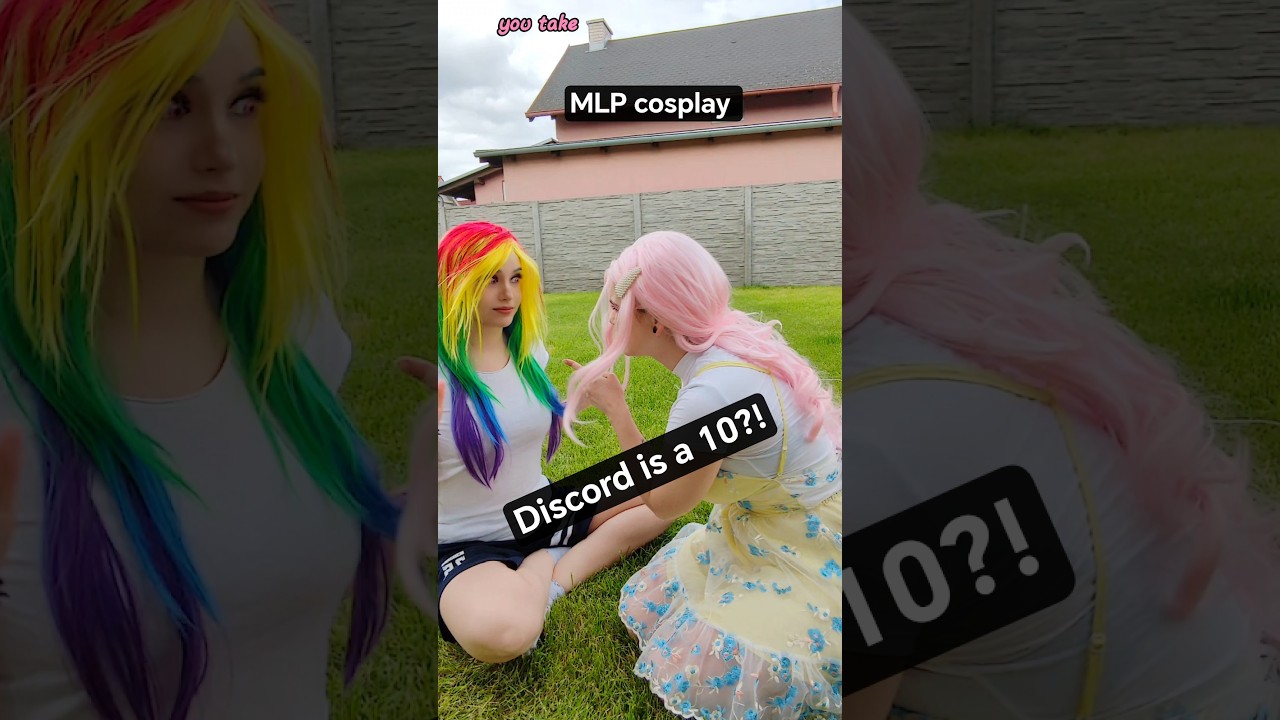Discord is a 10?! | Rainbow Dash & Fluttershy #cosplay #shorts #mlp
