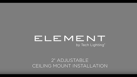 ELEMENT 2-Inch Downlight by Tech Lighting  Flanged/Flangeless Ceiling Mount Installation