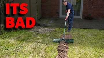 Fixing a Small Lawn (Bumpy & full of holes) LAWN SOS!