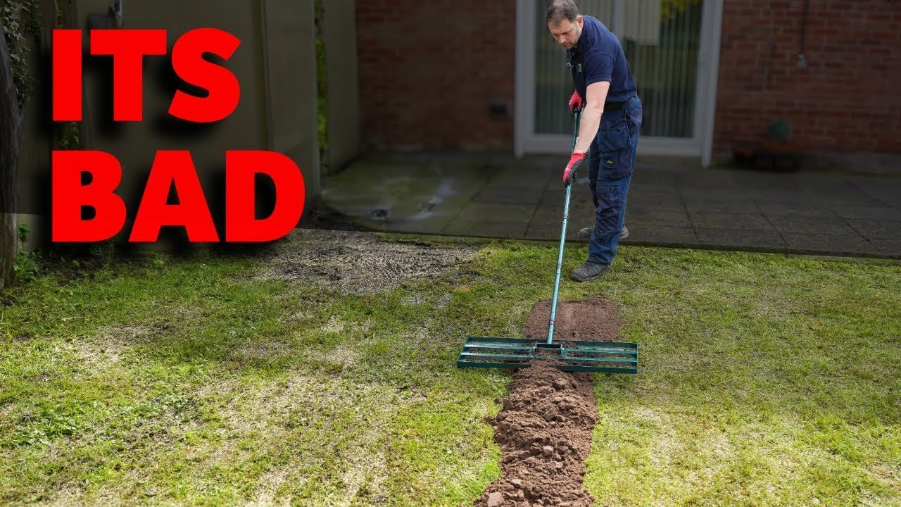 Fixing a Small Lawn (Bumpy & full of holes) LAWN SOS!