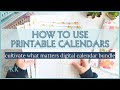 Cultivate What Matters Digital Calendar Bundle Ideas for How to Use Printable Planning Pages 2024