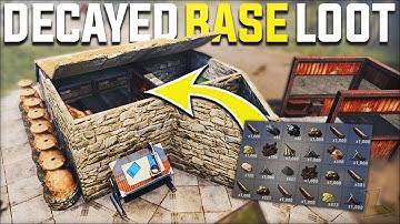 THE LUCKIEST RUST DECAYED BASE FIND GAVE CRAZY JACKPOT LOOT WIPE DAY - Rust Survival Gameplay|S19-E1