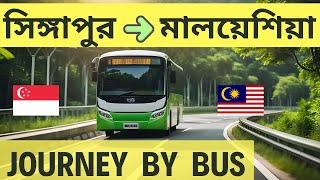 সড়কপথে সিঙ্গাপুর টু মালয়েশিয়া || Singapore To Malaysia By BUS || STARMART EXPRESS টাকা ৩১০০ মাত্র ||