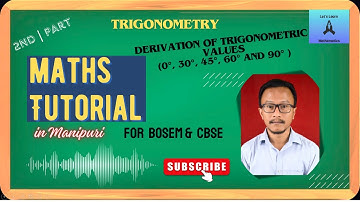 Class 10 || TRIGONOMETRY || Part 2 || BOSEM & CBSE || Manipur
