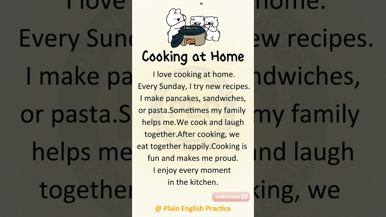 Learn English 🍳 | Cooking at Home | Easy Listening Practice  