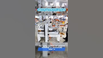 This sealing machine automatically adapts to the size of the carton, sealing boxes are stable