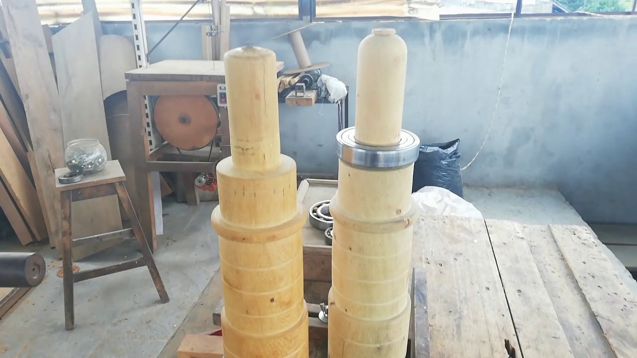 Trapiche de madera manuales.