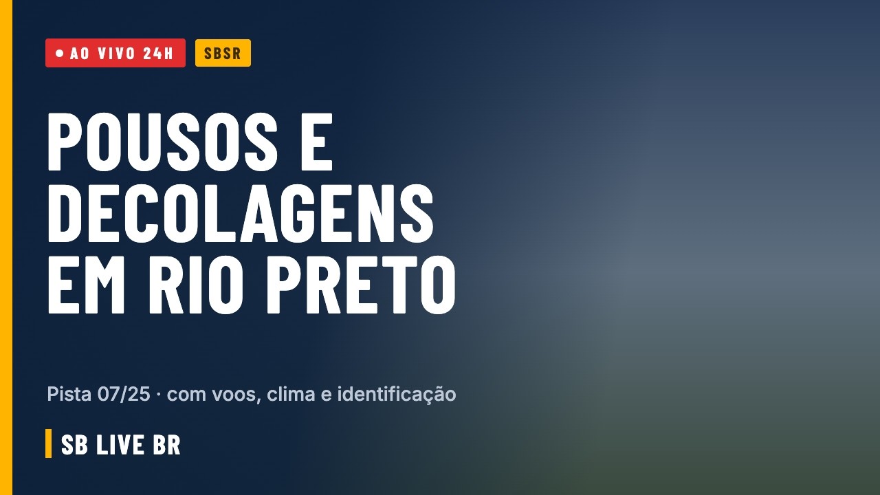 São José do Rio Preto Airport (SBSR) – Live Runway 07/25 — São José do Rio Preto, São Paulo live camera thumbnail