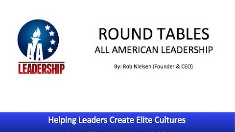 AAL Round Table: Introduction