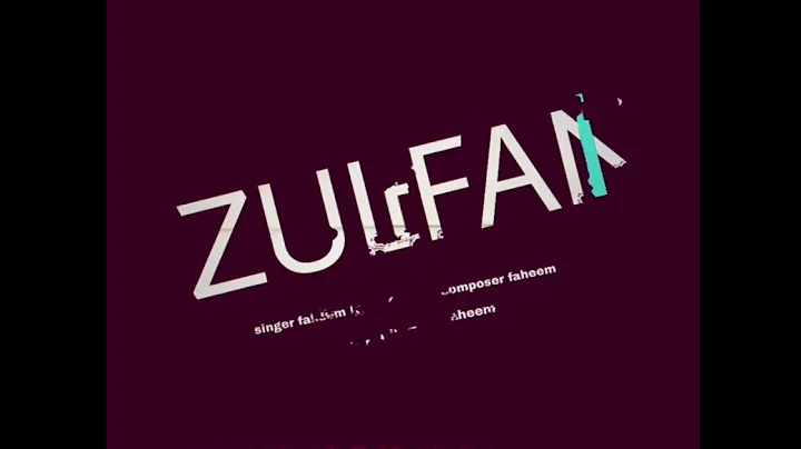 ZULFAN : FAHEEM ZARGAR (OFFICIAL AUDIO)