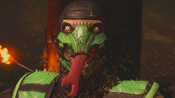 Reptile and Liu Kang Match Intro Dialogue 4K HD - Mortal Kombat X