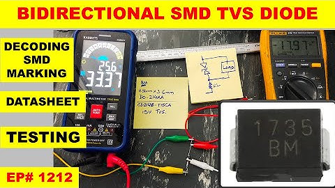{1212} Decoding SMD TVS diode, finding datasheet and testing