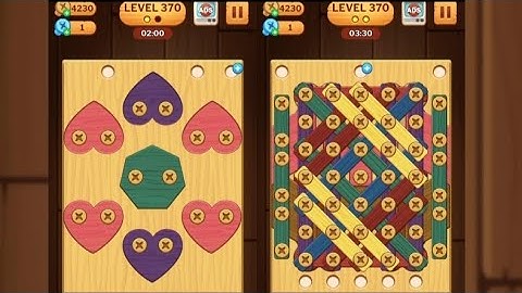 Screw Puzzle: Wood Nut & Bolt - Level 370