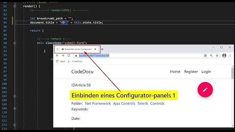 🧪 Set Document Title with React in the Browser at Runtime of your Data