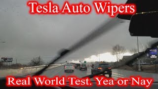 Tesla AutoWipers in a Rain. Do They Really Work?