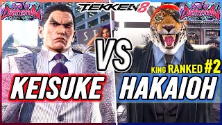 T8 🔥 Keisuke (Kazuya) vs Hakaioh (#2 Ranked King) 🔥 Tekken 8 High Level Gameplay