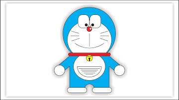 How To Make a Cartoon In CorelDraw | Doreamon | For Beginners
