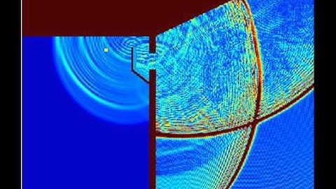 Cross Ventilaiton - Baffle built outwards- FDTD Visualising Sound - Acoustics and Ventilation