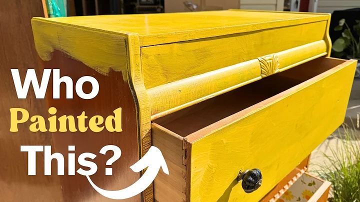 Ep. 145 Amazing RESTORATION of UGLY Painted Antique Dresser