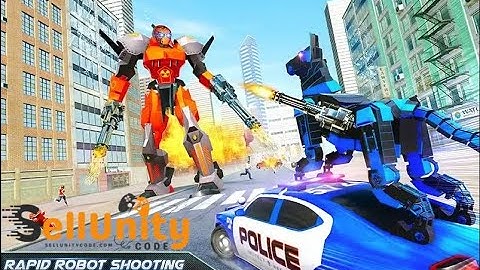 US Police Dog Robot Car Game - sellunitycode.com
