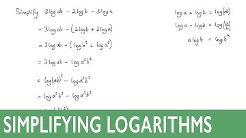 How to simplify logarithms