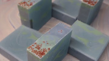 BLUEBERRY THYME | COLD PROCESS SOAP MAKING