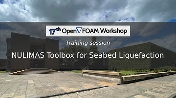 [17th OpenFOAM Workshop] NULIMAS Toolbox for Seabed Liquefaction